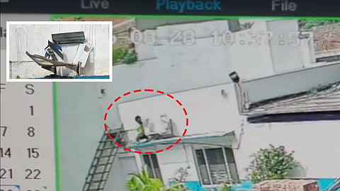 CCTV of the theft