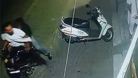 Incident captured on CCTV
