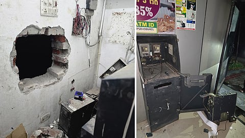 Punjab & Sind bank ATM vandalised in Khadur Sahib, men fail to take cash