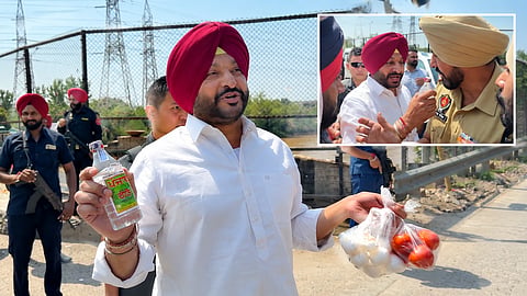 Bittu protests near CM Mann’s convoy in Ludhiana