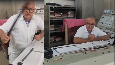 Railway station superintendent accused of hitting train manager