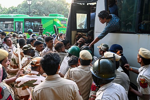 Over 3,000 detained in Delhi during CJP protest at Jantar Mantar
