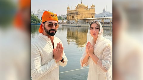 Sara Ali Khan & Ayushmann Khurrana visit Golden Temple