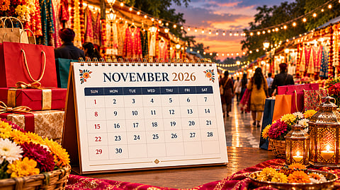 November 2026 festive calendar