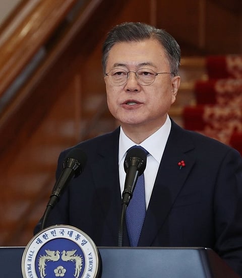Moon urges people to get booster shots amid Omicron concerns