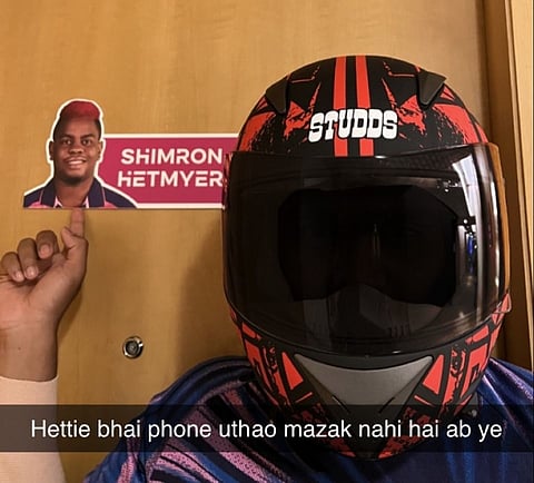 Shimron Hetmyer indicates he is back in Rajasthan Royals camp