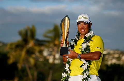 Golfer Matsuyama equals wins record at Sony Open in stunning fashion