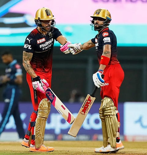 IPL 2022: du Plessis pleased with Kohli's return to form; Pandya admits to being 10 runs short