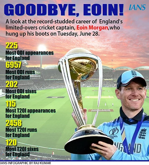 'Hugely proud of what I have achieved': England limited-overs skipper Eoin Morgan announces retirement from international cricket (Ld)