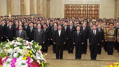 Kim Jong-un visits mausoleum of grandfather, father to mark new year