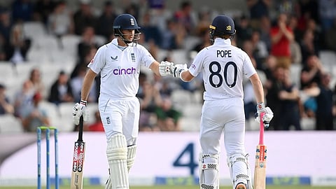 3rd Test: Pope, Root put England on route to a clean sweep after Leach's five wickets