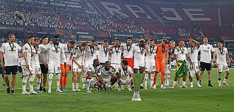 Frankfurt lift Europa League title after shootout win against Rangers
