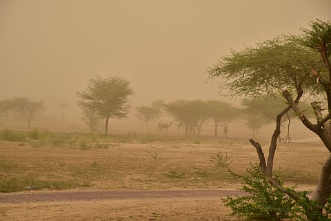 Massive dust storm heading towards Gujarat, south Rajasthan