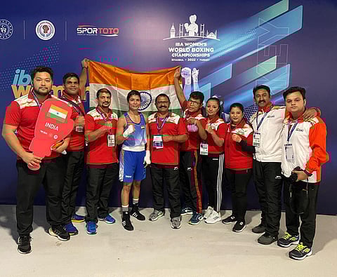 Women's World Boxing: Nikhat strikes gold, becomes 5th Indian woman to bag yellow metal at Worlds (Ld)