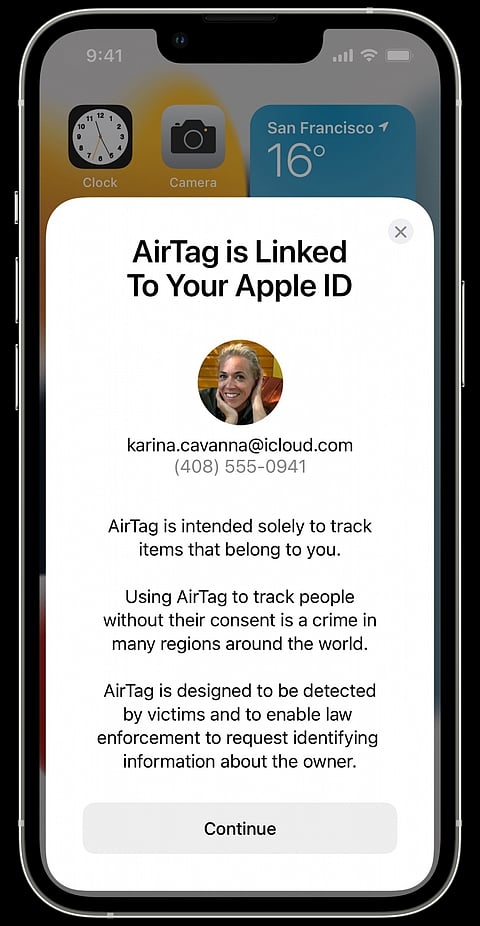 Apple makes AirTag more safer to curb unwanted tracking (Ld)