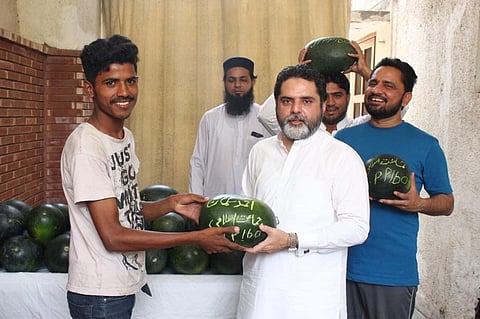 'Tarbooz politics' in Pak: Politician distributes watermelons with his name carved on them