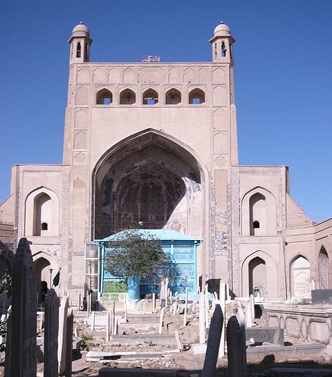 Police in uniform deployed in checkpoints in Afghanistan's Herat city to ensure law, order