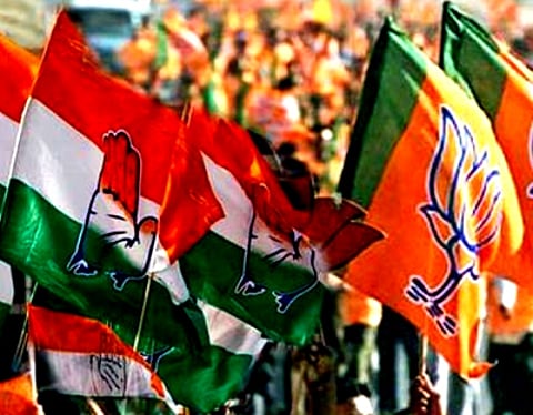 Congress projected to win Chhattisgarh, MP; BJP to sweep Rajasthan: Poll