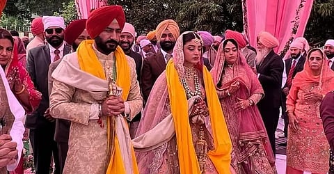 Punjab Sports Minister Gurmeet Singh Meet Hayer gets married to Dr. Gurveen; See Wedding Pics
