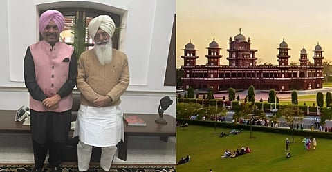 Tajinder Pal Singh Bittu, Himachal Congress Co-Incharge, calls on Dera Beas Mukhi Baba Gurinder Dhillon