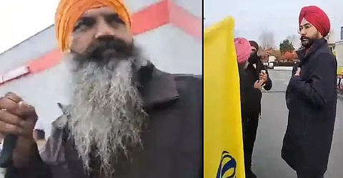 Sikh Youth stops Khalistanis chanting 'anti-India' slogan outside Canada's Gurudwara; Video Viral