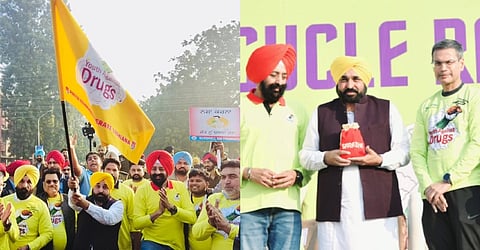 Under the leadership of the Chief Minister, India's largest cycle rally was organized at Ludhiana to break the backbone of drugs