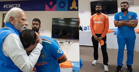 'Crying' Mohammed Shami consoled by PM Modi in dressing room after World Cup loss; Pic Viral