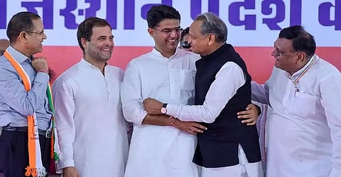 Rajasthan Election Results 2023: Congress's Ashok Gehlot-Govt likely to lose power suggests EC early trends