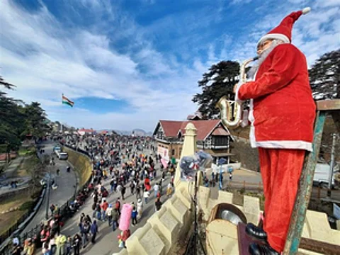 No 'White Christmas' yet again in Shimla; it hasn't happened since 2016