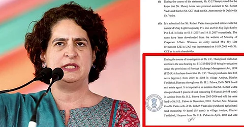 Priyanka named in ED charge sheet in PMLA case