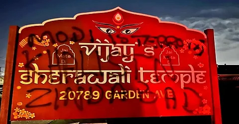 3 Hindu temples in California targeted in quick succession