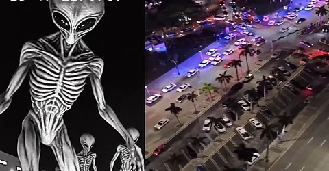 Miami Mall shut down after '10-foot tall alien' spotted in bizarre viral video; Cops clarify