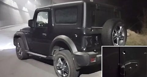 Mahindra Thar Shot at by Police, Jalandhar, Phagwara Road, Local