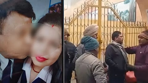 St. Soldier's School, Parents Protest St. Soldier School, Lamba Pind, Jalandhar Principle Photos Leak, Jalandhar Principal Suspended, School Principal Suspended
