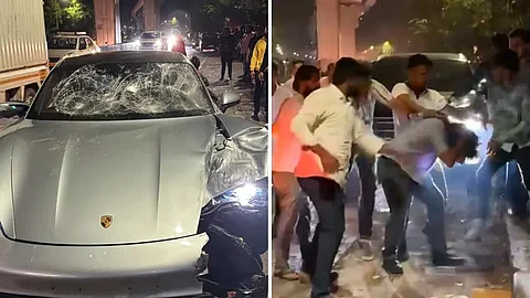 Pune Car CrashCCTV: Video shows speeding Porche running uncontrollably in Pune's Kalyani Nagar
