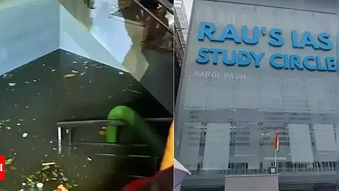 Rau’s IAS Study Circle, Rau’s IAS Study Circle Delhi, Rajender Nagar Rau’s IAS Study Circle, Rau IAS Study Circle flood, Rau IAS Study Circle Basement