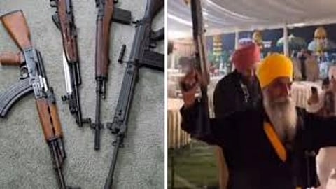 The RCMP took action after a video surfaced of people 'dancing with weapons' in Surrey
