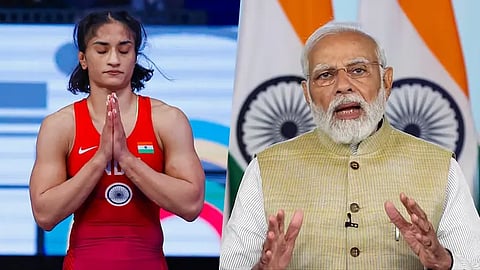 Vinesh Phogat, Vinesh Phogat PM Modi, Vinesh Phogat Disqualification, Vinesh Phogat Disqualification Paris Olympics, Vinesh Phogat Disqualification PM Modi Reaction