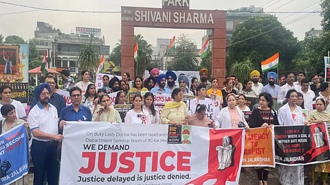 Rotary Club of Jalandhar Helping Hands, Jalandhar Candle March, Jalandhar Candle March Kolkata Rape Murder Victim