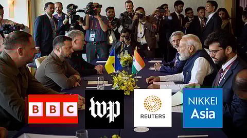 Modi Zelensky Meeting, PM Modi Zelensky Meeting Ukraine, Global Media Reaction Zelensky Modi Meeting, BBC Reaction Zelensky Modi Meeting, China Reaction Modi Zelensky Meeting, Washington Post Reaction Modi Zelensky Meeting