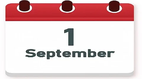 Changes to be implement from September 1