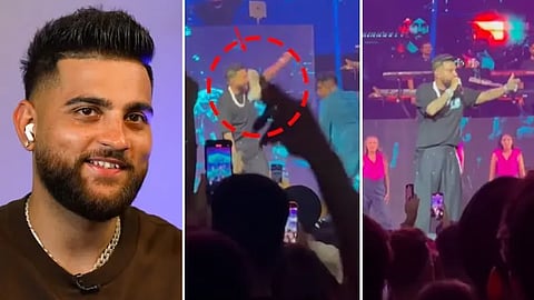 Karan Aujla, Karan Aujla London Concert, Karan Aujla Hit By Shoe, Karan Aujla Fan Attacks, Fan Attacks Karan Aujla
