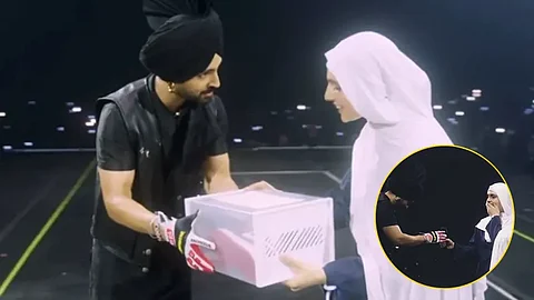 Diljit Dosanjh gifts shoes to Pakistani Fan at Concert; Says “Borders are made by politicians, Punjabis love everyone…”