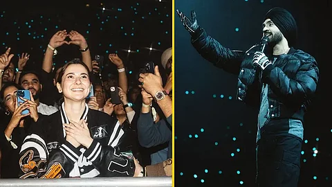 Diljit Dosanjh invites Badshah's rumored GF & Pakistani actress on stage at London Concert; Video Viral