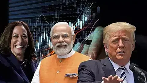 Indian stock market opens flat, all eyes on US election