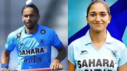 Indian hockey team players Akashdeep Singh & Monika Malik gets engaged in Jalandhar