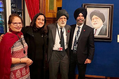 Sikh MP Indarjit Singh’s portrait installed alongside British Kings, Queens’ portraits in UK Parliament