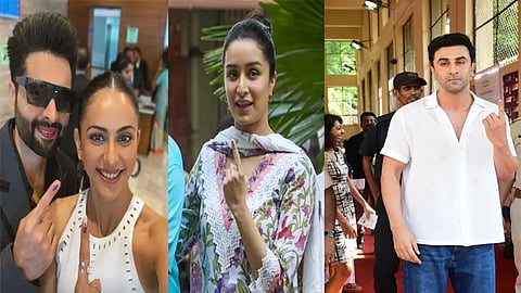 Ranbir Kapoor, Shraddha Kapoor, Rakul, Jackky cast their votes in Mumbai