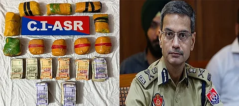 Punjab police arrests three persons in bid to deliver heroin consignment; 5kg herion, ₹4.45L drug money recovered