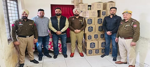 Police seize 100 bxes of smuggled liquor from Chandigarh ahead of MC Elections
